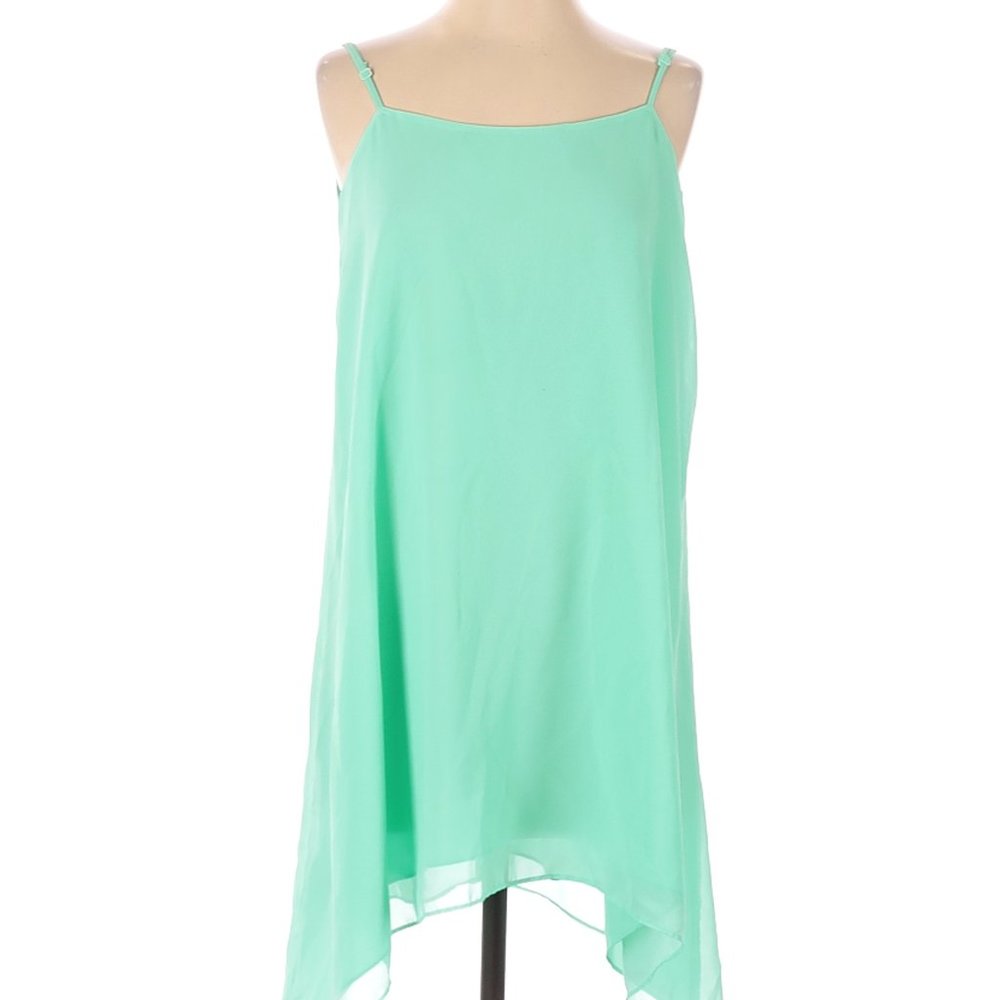 Bcbgeneration Mint Green Low Back Flowy Dress Xs - image 2